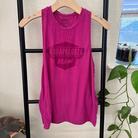 NOBULL WOD-Apolooza Crossfit Miami Pink Tank Top - Picture 1 of 5